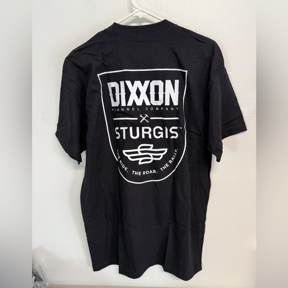 Dixxon Sturgis Motorcycle Ride Roar Rally Badge  Shirt Men Black  New In Bag XL - Picture 4 of 6